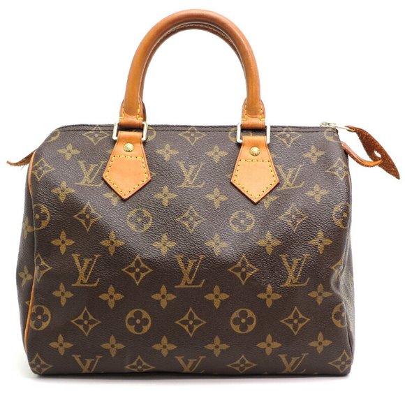 LOUIS VUITTON Speedy 25 Women's Handbag M41109 Monogram Monogram/Brown - Picture 2 of 9